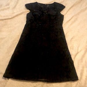 Adrianna Papell (4) Black Midi Dress